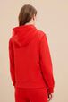 Sweat à capuche logo Sonia Rykiel femme Rouge vue portée de dos