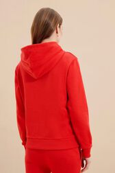 Sweat à capuche logo Sonia Rykiel femme Rouge vue portée de dos