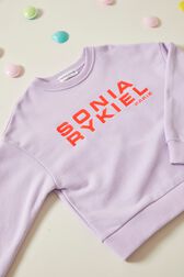 Sweat fille logo Sonia Rykiel Lilas vue de détail 1