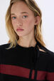 RYKIEL wool and lurex sweater Black/red details view 2