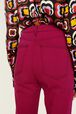 Jean flare taille haute fuchsia femme Fuchsia vue de détail 1