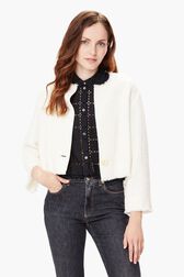 Veste tweed en lin Naturel vue de détail 1
