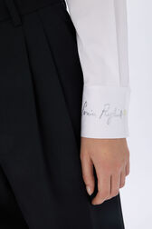 Poplin shirt White details view 4