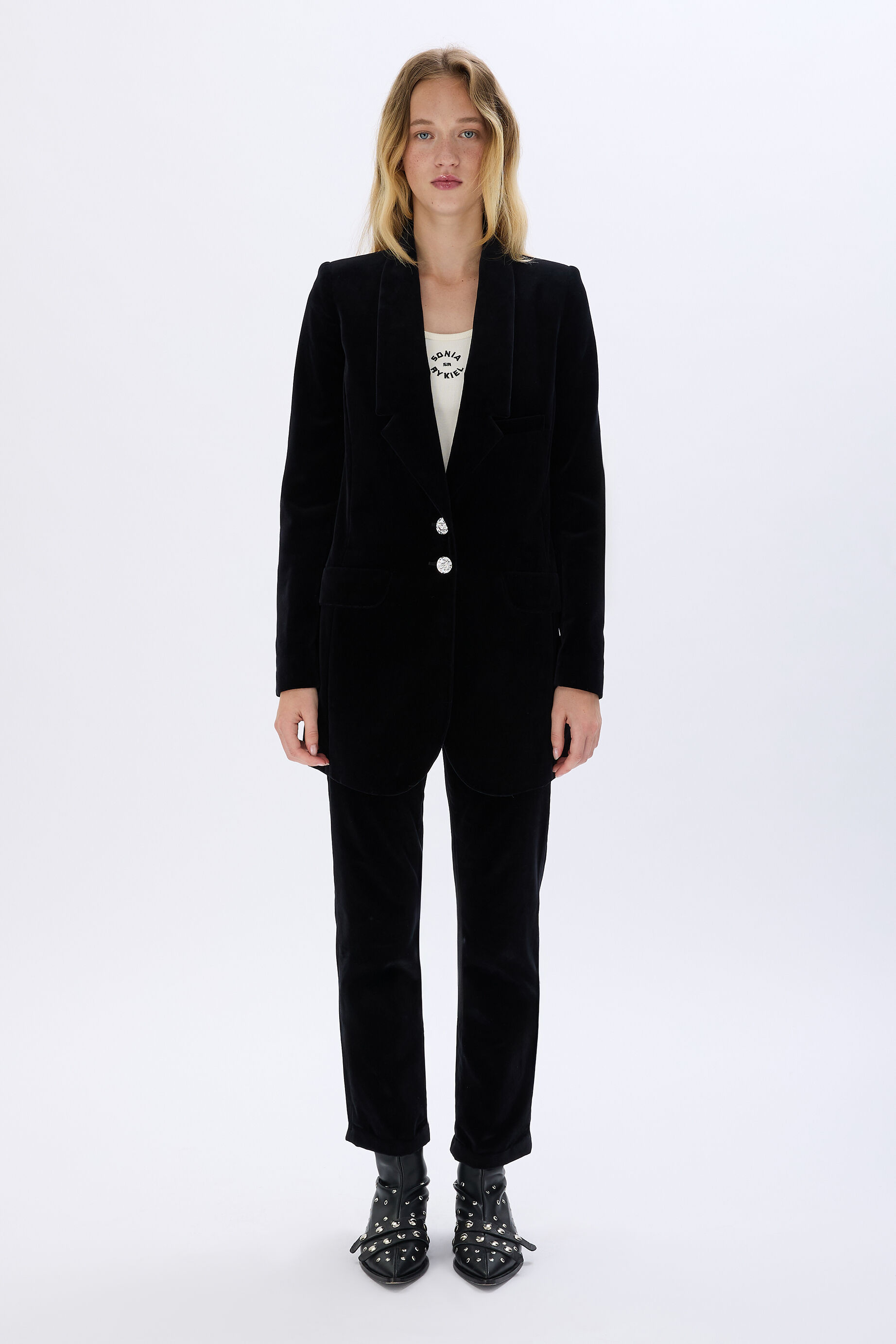 Velvet longline deals jacket