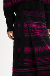 Midi Wrap Skirt Fuchsia details view 2