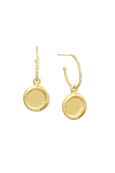 Golden Medals Rykiel earrings Gold back view