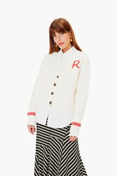 Cardigan cœurs Blanc vue de détail 1