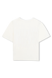 Signature Print Tee Ecru back view