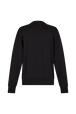 Long-sleeved sweatshirt Black back view