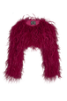 Veste courte en plumes Lipstick vue de face