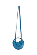Sac domino mini en cuir Bleu de prusse vue de dos