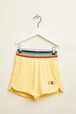 Velvet Girl Shorts Light yellow front view