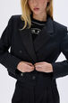 Veste tailleur masculine en laine froide Noir vue de détail 2