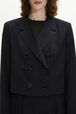Veste tailleur masculine en laine froide Noir vue de détail 2