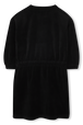 Robe en velours noir Noir vue de dos