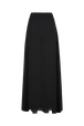Long chiffon skirt Black back view