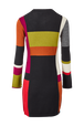 Robe courte laine alpaga colorblock femme Multico crea vue de dos