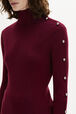 Long-Sleeved Turtleneck Jumper Claret details view 2