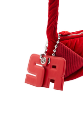 Sac caméra Demi-Pull mini en velours Rouge vue de détail 1