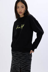 Long-sleeved sweatshirt Black details view 1