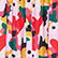 Printed Camo with Ruffle and Cutout Girl Dress Red 