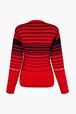 Iconic Rykiel Multicolored Stripes Sweater Red back view