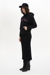 Cotton Jersey Hoodie Black details view 1