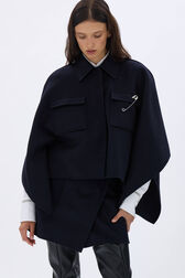 Reversable cape Navy details view 1