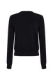 Black viscose cardigan Black back view
