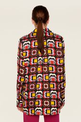 Chemise longue motif Mai 68 femme Multico crea vue portée de dos