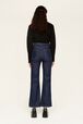 Jean flare taille haute femme Noir vue portée de dos