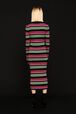 Robe longue rayé multicolore femme Multico raye noir vue portée de dos