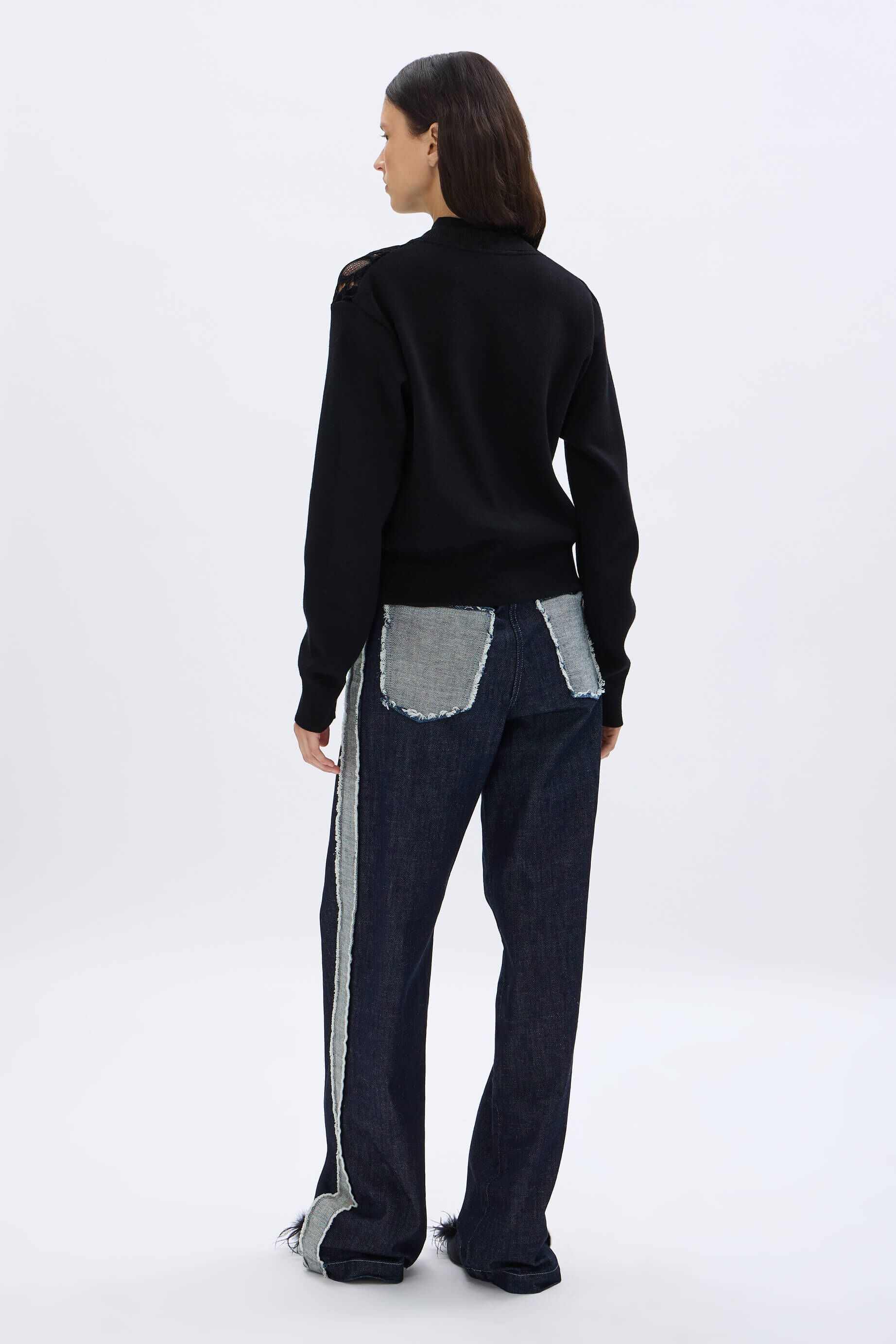 公式の店舗 Pull en maille et en dentelle velours| Sonia Rykiel 靴