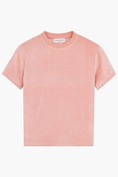 T-shirt velours rykiel Rose vue de face