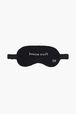 Women Velvet Night Mask Black front view