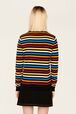 Pull iconique rayé multicolore femme Multico raye iconique vue portée de dos