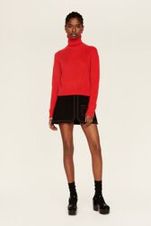 Col roulé mohair femme Rouge vue de détail 3