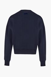 Sweatshirt crop cœur Navy vue de dos