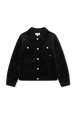 Velvet jacket Black front view