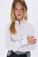 Poplin shirt White details view 2