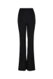 High-Waisted Trousers Black front view