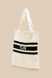 Women Crochet Bag Ecru back view