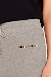 Jogging multicolore signature femme Gris vue de détail 2