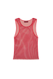 Débardeur strass femme Rouge vue de dos