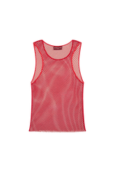 Débardeur strass femme Rouge vue de dos