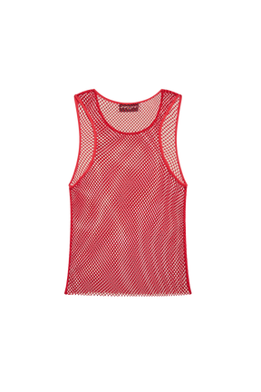 Débardeur strass femme Rouge vue de dos