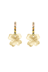 Boucles d'oreilles Poetic Garden Lucky Rykiel Gold vue de face