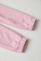 Jogging à broderie fille motif bouche Rose vue de détail 2