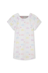 Robe en percale brodée Multico blanc vue de dos