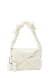 Sac caméra Demi-Pull medium en maille Creme vue de face